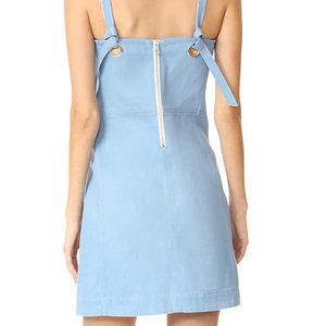 pale blue denim dress